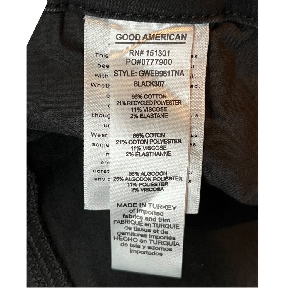 Good American GWRB961TNA Good Waist skinny jeans black plus size 24 - Picture 5 of 7